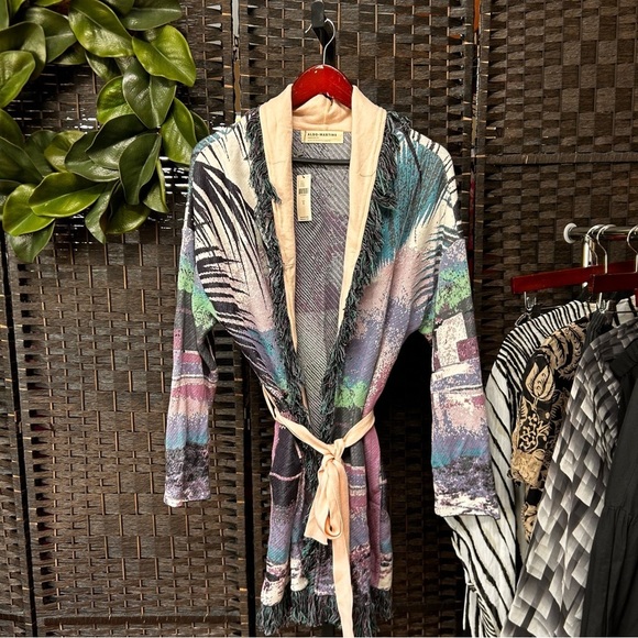 Aldo-Martins for Anthropologie sweater cardigan fits XL picturesque